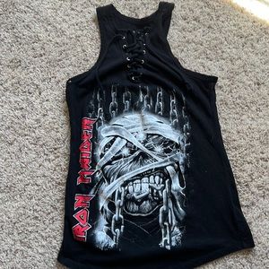 Iron Maiden Baseball Stitch Tank